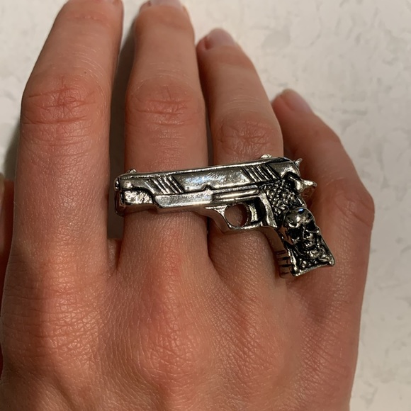 Rock Rebel Jewelry - Rock Rebel Double Finger Gun Ring
